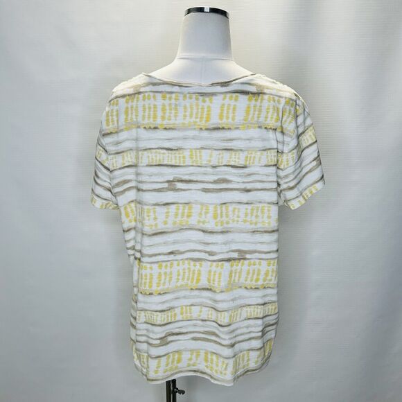 Chico’s Top Size 3 (XL) Lot Of 2 Cotton T Shirts Multicolor Boho Everyday Casual - Picture 6 of 10